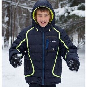 KIDS PUFFER JACKET COAT F.O.G. BY LONDON FOG Large 14/16  lightweight outer READ